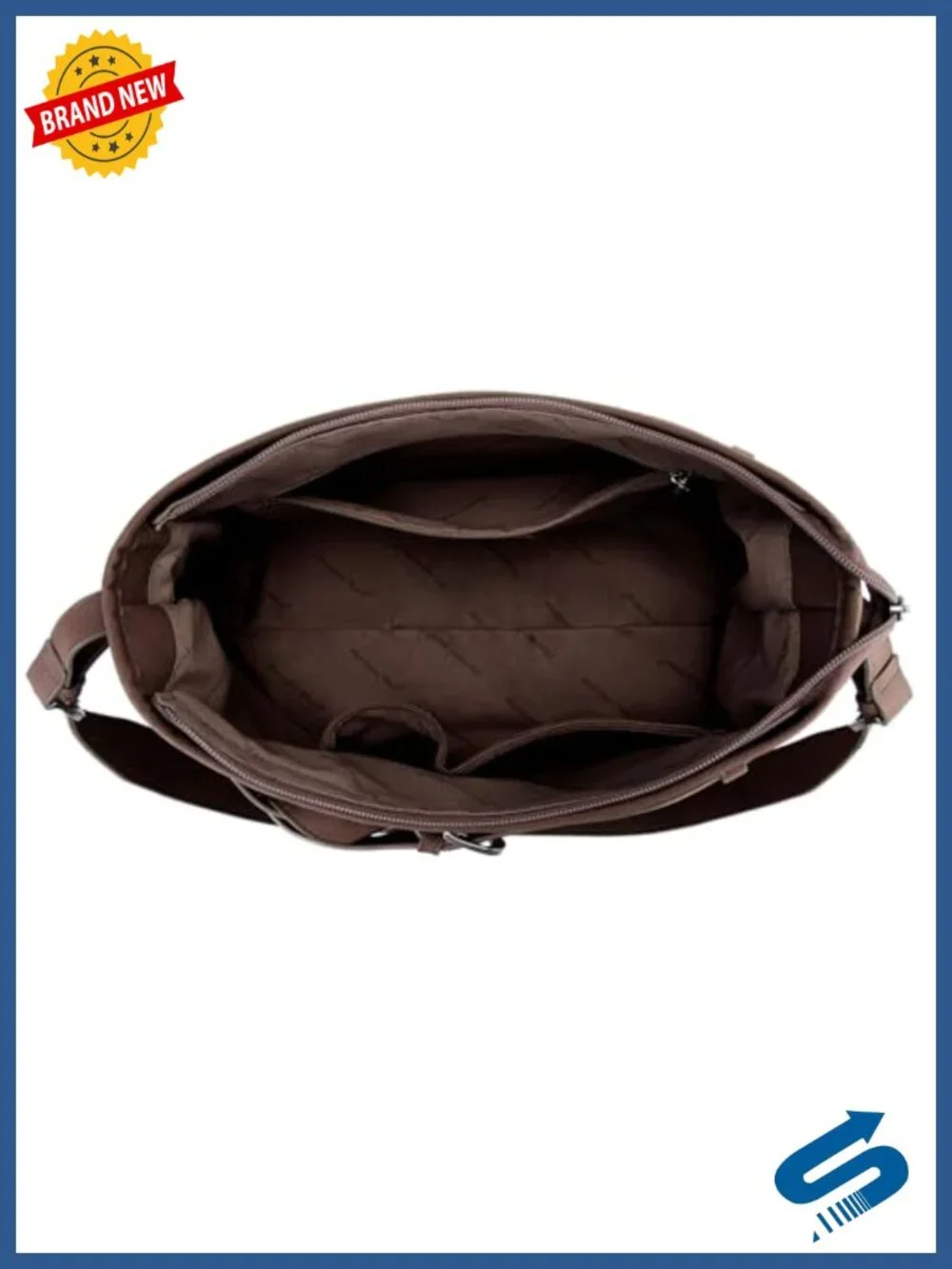 Soft Faux Suede Slouchy Hobo Shoulder Bag with Adjustable Strap
